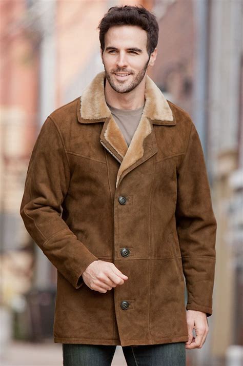 hermes mens shearling coat